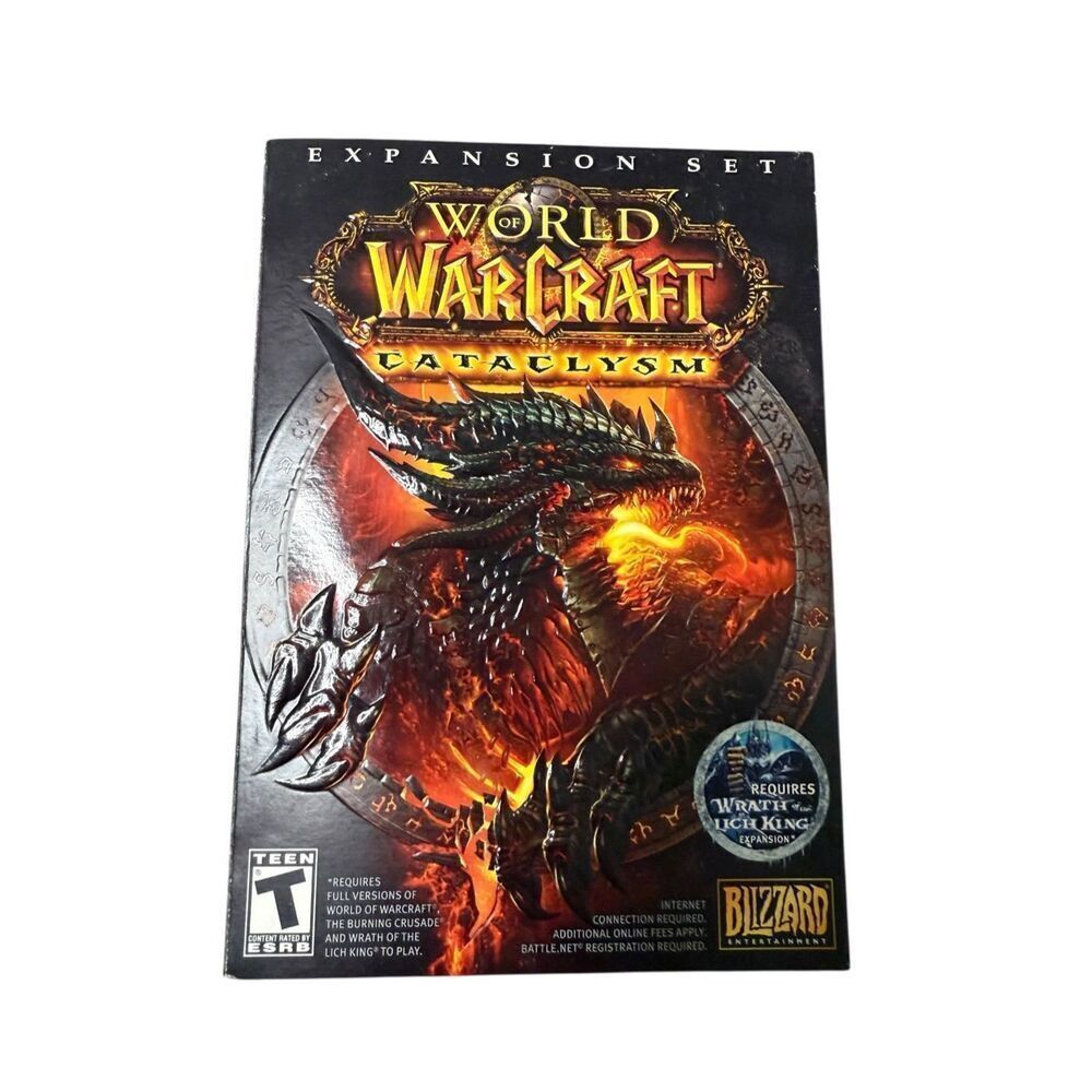 World of Warcraft: Cataclysm PC Video Game Expansion‎ Set CIB 2010